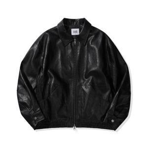 [코드그라피]코드그라피 FAUX 레더 자켓 블랙 CBFSWJK100BK