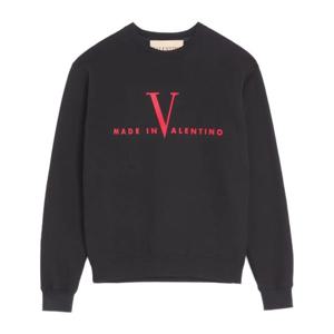 발렌티노 코튼 패브릭 크루넥 스웨트셔츠 8V3MF28RBCU 0NR
