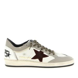 골든구스 볼스타 스웨이드 스타 레이스업 스니커즈 GMF00832F00
