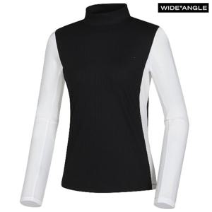 [와이드앵글]TO 버티컬 컬러블록 하이넥 티셔츠 WWP24231Z1
