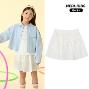 [네파키즈] KM21803 여아 티어드 스커트 본사직영