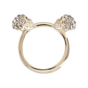 알렉산더맥퀸 여성 메탈릭 SKULL 반지 855408_J160K7286