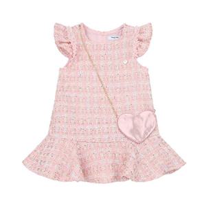 프렌치캣8 핑크 프릴 트위드 원피스 (Q61DDO050P1)