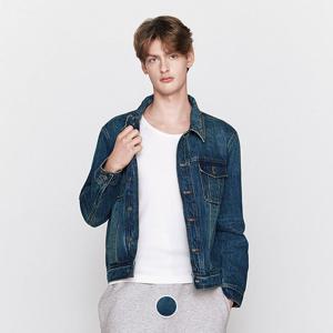 [지오다노]남성 봄 간절기 코튼 데님 트러커 청자켓 076502