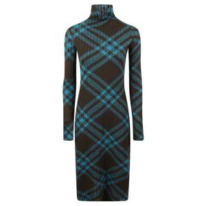 26 SS 버버리 체크 패턴 모크넥 시프트 드레스 8095137159429