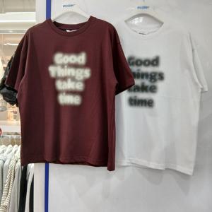 [에꼴리에][모다부평]5부 블러 레터링티/26B0435/WT,WN_BP