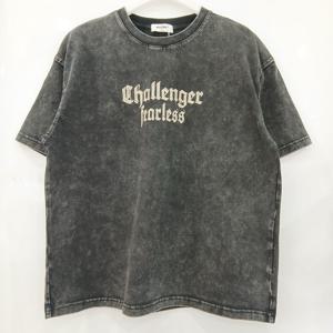 [에꼴리에][모다부평]5부 루즈핏 브러쉬 워싱티/26B5434BK_BP