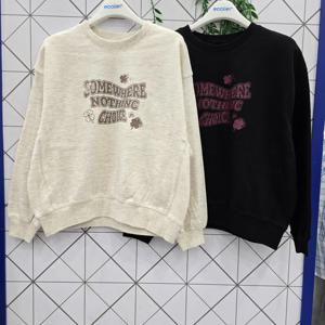 [에꼴리에]에꼴리에 주니어 빈티지 프린팅 볼륨 맨투맨티 25C145