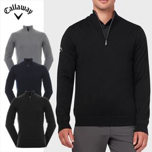 캘러웨이 골프웨어 남성 라운딩 니트 집업 스웨터 / 윈드스토퍼 바람막이 CGGF7079 019 410 039