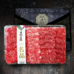 한우 1++ 투뿔 한우 마블링 구이 모둠 800g 한우선물세트