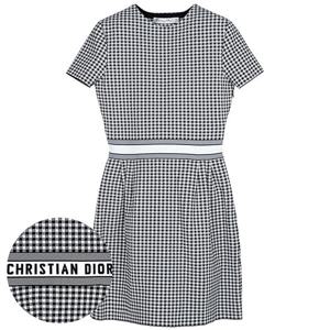 디올 그레이 블랙 쇼츠 플레어 원피스 344R10AM532 9330