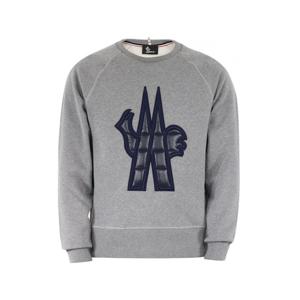 몽클레어 로고 그레노블 맨투맨 그레이 남성 8G00016 80451 983