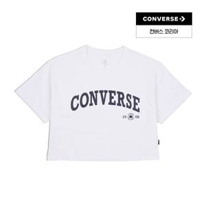 [컨버스공식] 레트로 척 크롭 티 화이트 10026367-A01