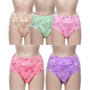 할머니 엄마 실용적 빅사이즈 맥시 지퍼팬티 내츄럴