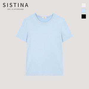 [SISTINA] 인기 모달 베이직 반팔 티셔츠_AAJTSO21060