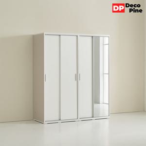 데코파인 조이 슬라이딩 장롱 1600 O세트 이불장 전신거울 작은