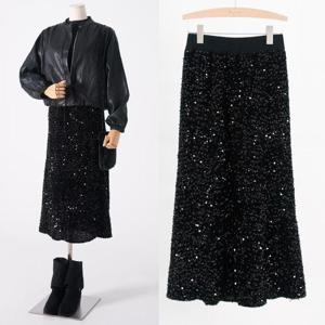 바띠 스팽클 롱 스커트 모던 연말 파티룩