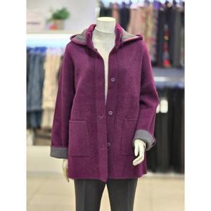 세리아 세이브존07 라쿤 울혼방 후드가디건 244353