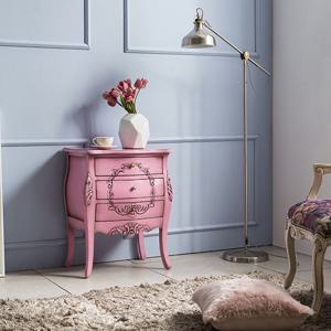 [리체갤러리] 리베카 핑크 3단 서랍장