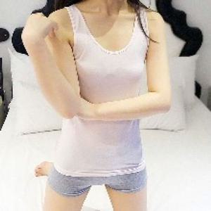 흰색면티 411000024 베이직 끈 나시 무지 티숙 여성 남성