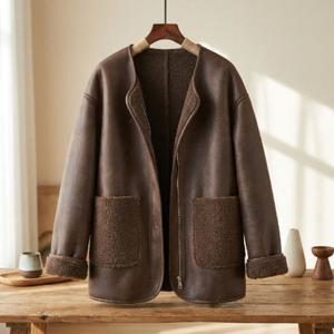 주크 양털 무스탕 점퍼_NB4JP050