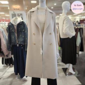 라티움 HC03 여성 핏예쁘고 고급스런 단추형 롱코트 L55 P3CT01 91