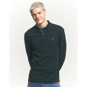 [헤지스] 다크그린 긴팔 피케 카라 티셔츠(HZTS4D431E3)