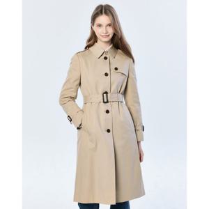 헤지스 여성 25SS 트렌치베이지 싱글버튼 롱 코트 HSCO5BC21I2