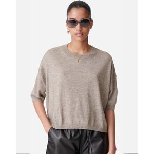 아떼바네사브루노 24FW 그레이 울혼방 오버핏 니트 VISW4F114G2