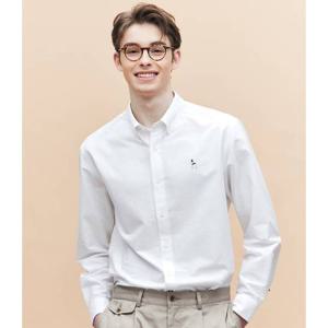 [헤지스남성] [아이코닉] 화이트 옥스포드 셔츠(HZSH5E201WT)