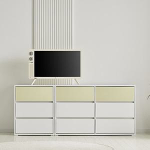 [더젠] 센츠1800 와이드 서랍장세트2(1200 6단, 600 3단)(EO등급