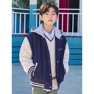 [탑텐키즈]공용) 후드 바시티 패딩 점퍼 MKF1JP3221