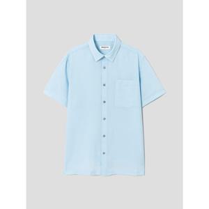[로가디스] 리넨라이크 폴리 솔리드 반팔 셔츠  스카이 블루 (RY5465P70Q)