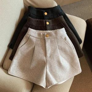 하이웨스트 핀턱 반바지 DHH-A95