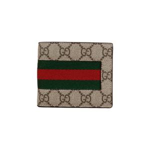 W 구찌 GG 캔버스 웹 삼선 남성 반지갑 779849 KHN4N 9791