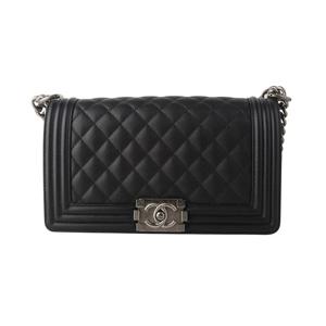 (명품) 샤넬 A67086 캐비어 은장 보이 샤넬 숄더