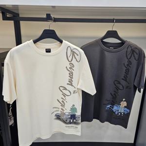 [나인마이너스투]순정만화 세로워딩 티셔츠 LP2TU323_SC