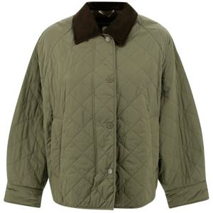 25FW BEBER 퀄팅 자켓 카키 2515481071 007