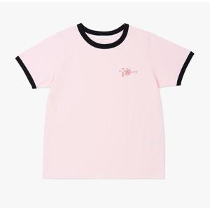 [플랙진]여성 플라워 반팔 티셔츠 (PWTI2RSL33W)