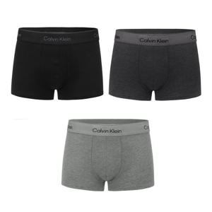 [캘빈클라인]CK 캘빈클라인 코튼 스트레치 3팩 세트 로우라이즈 트렁크 팬티 블랙 차콜 그레이 NB4389-001