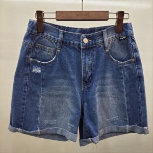 [반에이크]절개 롤업 숏 데님 팬츠 (VB37DLU202Z)_GJA