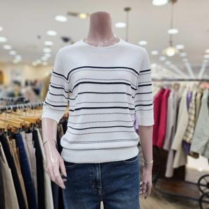 [BCBG]BCBG  t 올솔트 단가라 니트 B5B4K481_DG