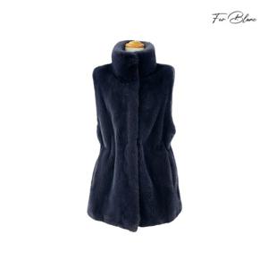 [퍼블랑]유럽 리얼밍크 하이넥 롱 베스트_FB3WVF101
