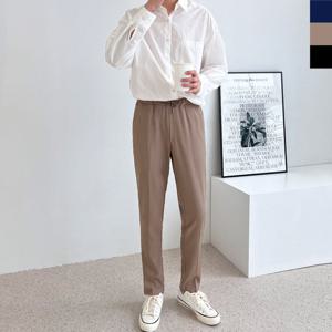 [모로엠]남성 트렌디룩 데일리 밴딩슬랙스 DM-SLA-QSHM012