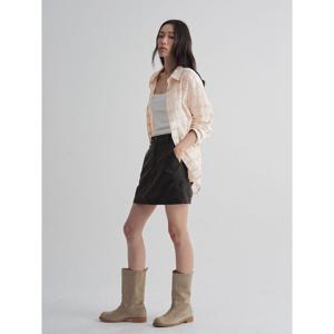 (125864MQ4A) [에잇세컨즈] 루즈핏 체크 셔츠  베이지