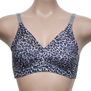 쾌적한 인견 호피패턴 노와이어 B컵 브라 가성비좋은