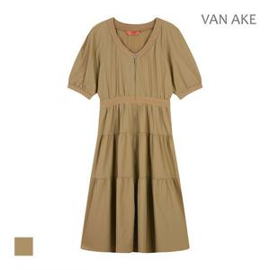 [반에이크]MARIO집업 허리밴딩 롱 원피스_VB38OPUD02Z