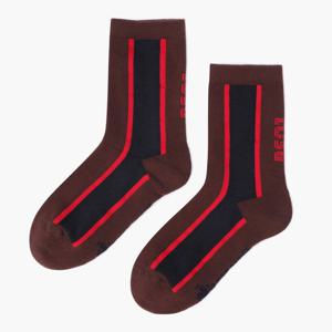 [르꼬끄골프] 여성 컬러블럭 크루 삭스 (GQ322LSO93)