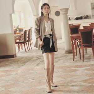 [25 F W] 잇미샤 프론트 러플 블라우스 ITP9ZBL890