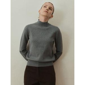 [Melissa] 하프넥 슬림 풀오버 - 그레이 (ML5951B243)